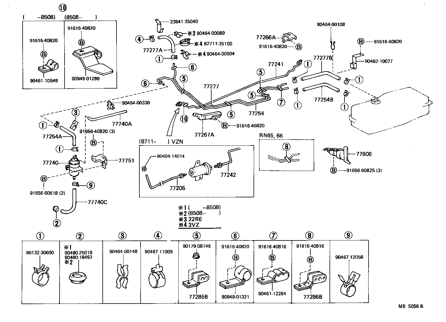  4 RUNNER TRUCK |  FUEL TANK TUBE