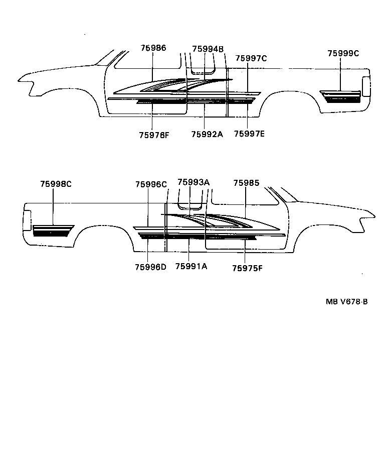  4 RUNNER TRUCK |  BODY STRIPE
