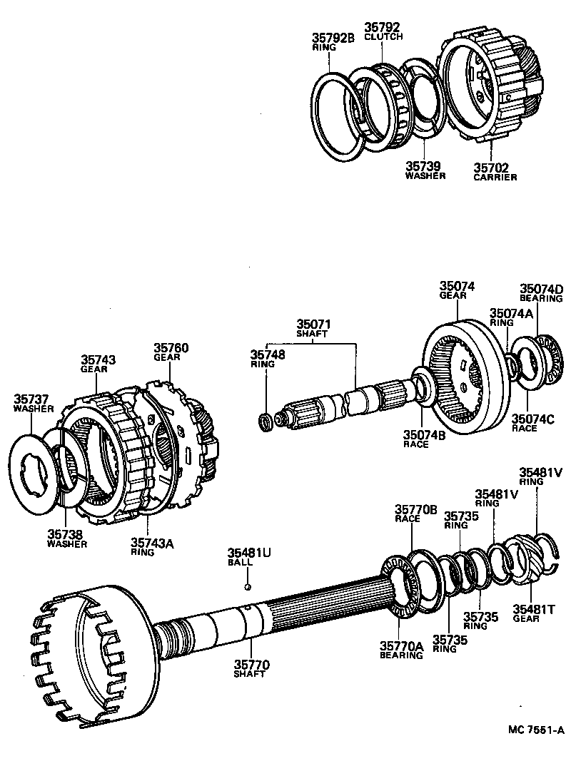 4 RUNNER TRUCK | PLANETARY GEAR REVERSE PISTON COUNTER GEAR ATM