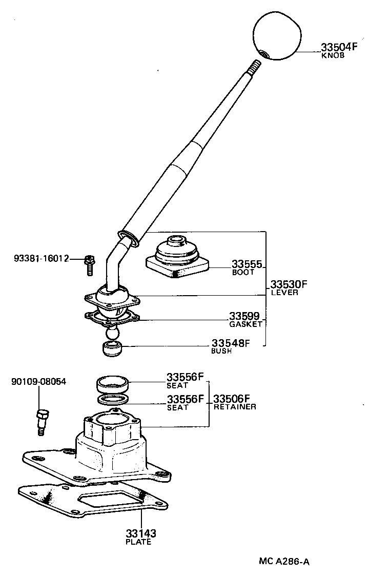  4 RUNNER TRUCK |  SHIFT LEVER RETAINER