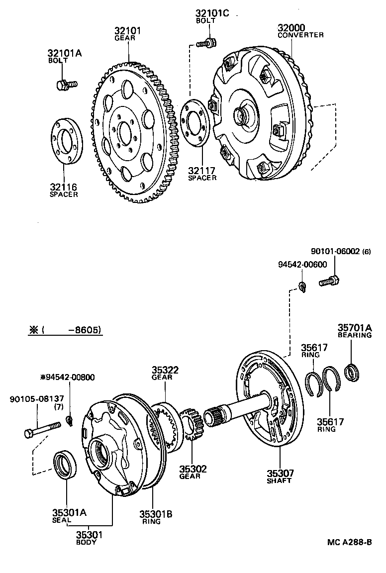 4 RUNNER TRUCK | TORQUE CONVERTER FRONT OIL PUMP CHAIN ATM