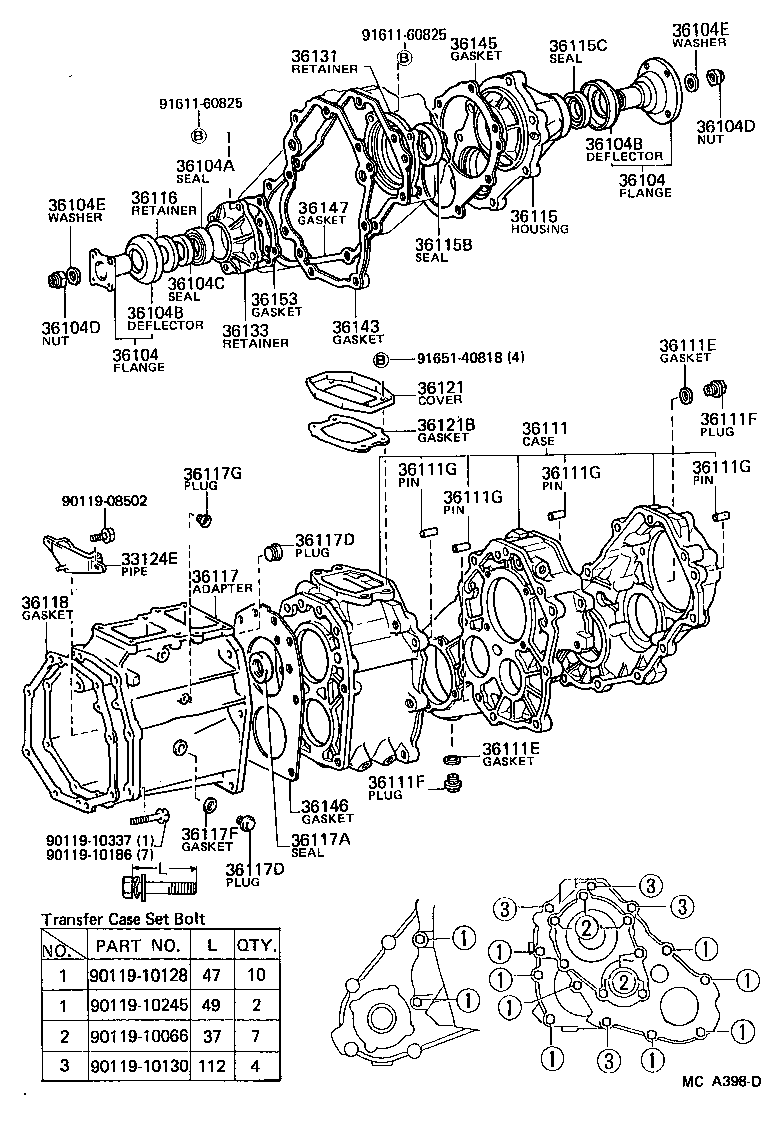4 RUNNER TRUCK | TRANSFER CASE EXTENSION HOUSING