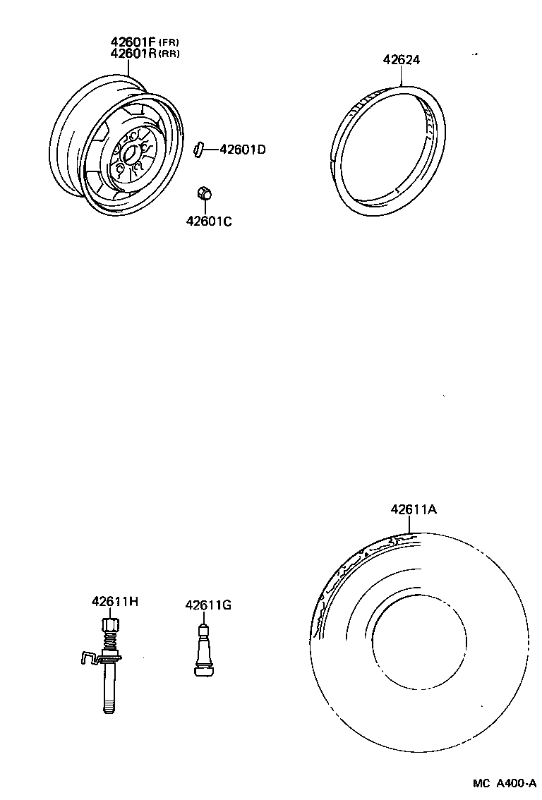  4 RUNNER TRUCK |  DISC WHEEL WHEEL CAP