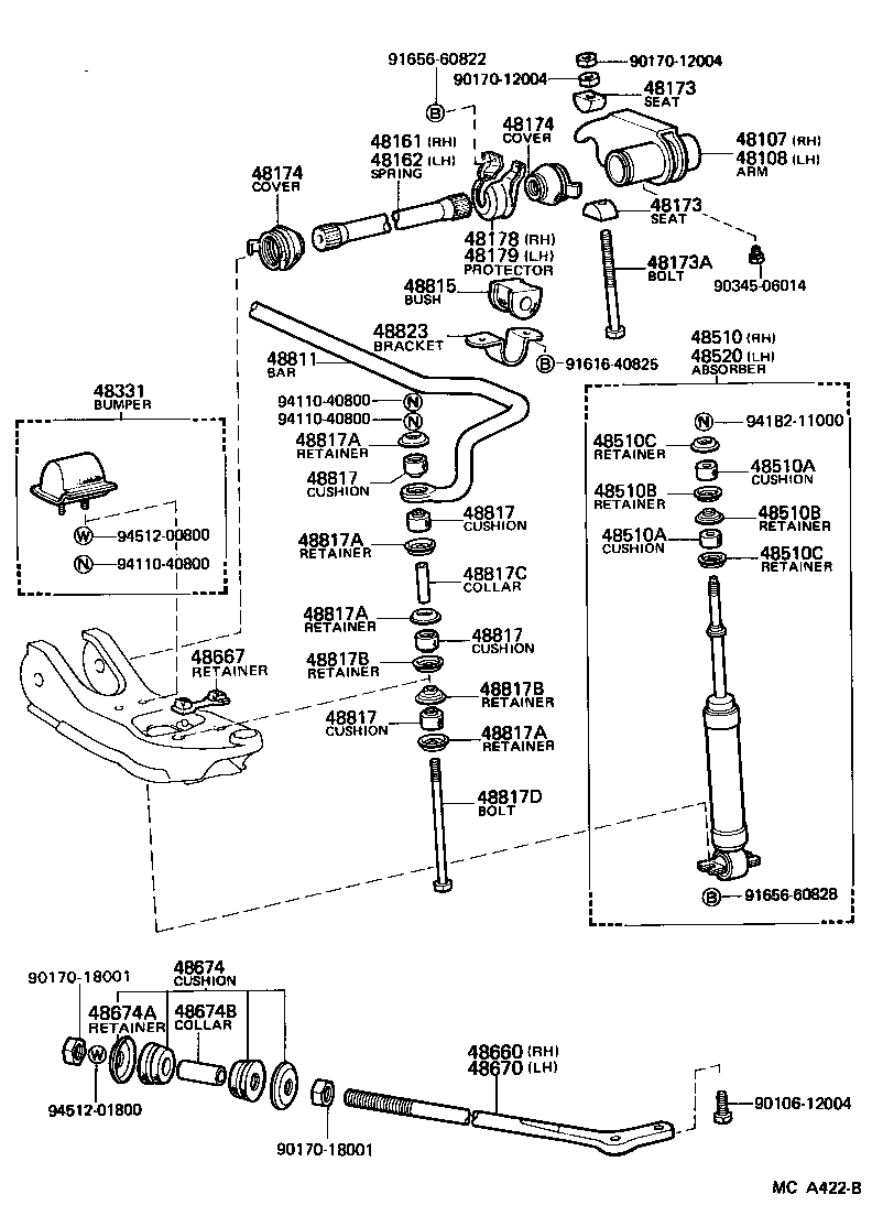  4 RUNNER TRUCK |  FRONT SPRING SHOCK ABSORBER