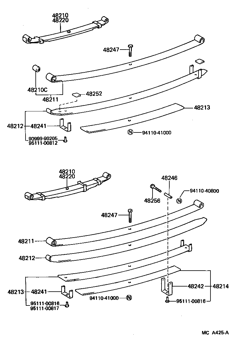 4 RUNNER TRUCK |  REAR SPRING SHOCK ABSORBER