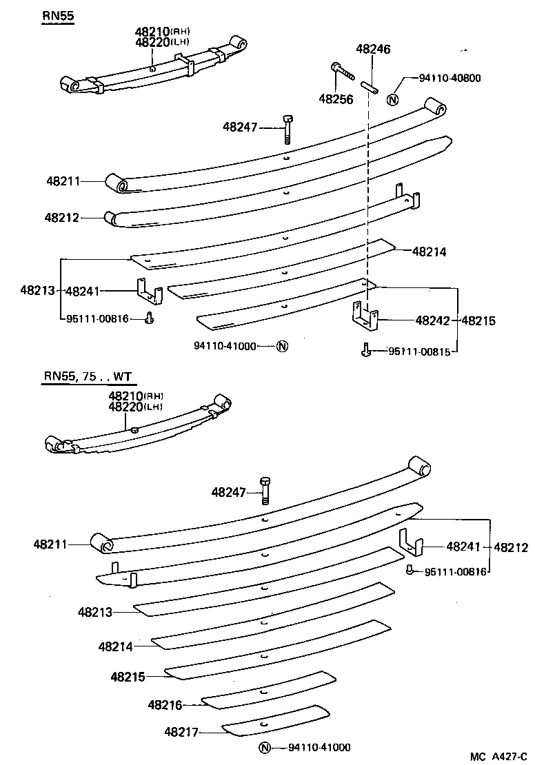  4 RUNNER TRUCK |  REAR SPRING SHOCK ABSORBER