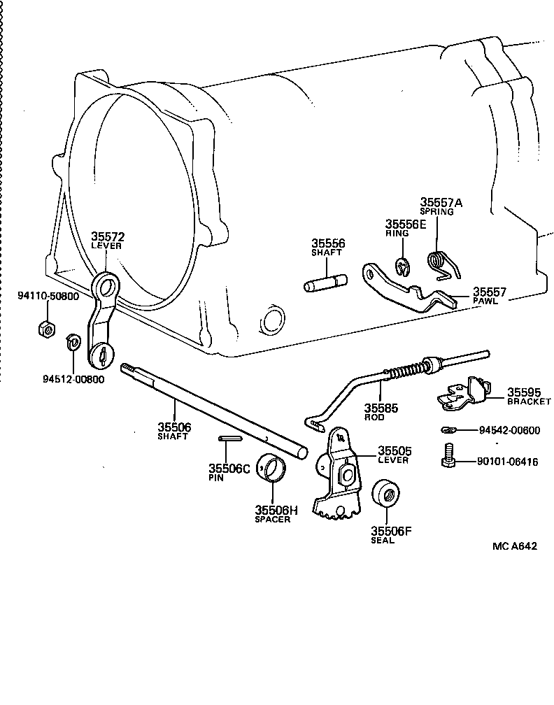  4 RUNNER TRUCK |  THROTTLE LINK VALVE LEVER ATM