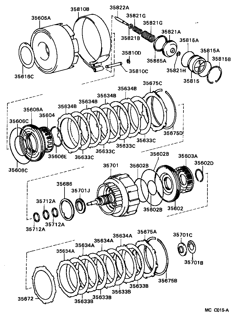  4 RUNNER TRUCK |  BRAKE BAND MULTIPLE DISC CLUTCH ATM