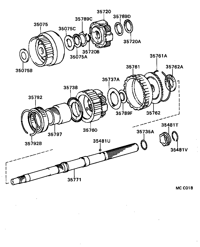  4 RUNNER TRUCK |  PLANETARY GEAR REVERSE PISTON COUNTER GEAR ATM