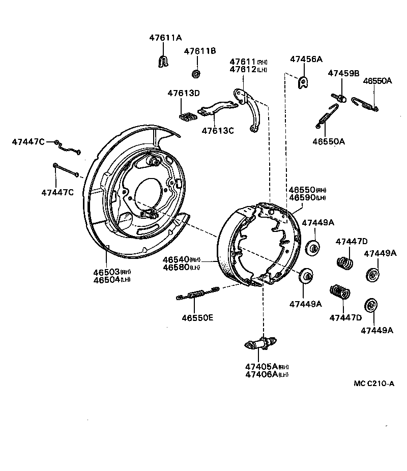  CELICA |  PARKING BRAKE CABLE