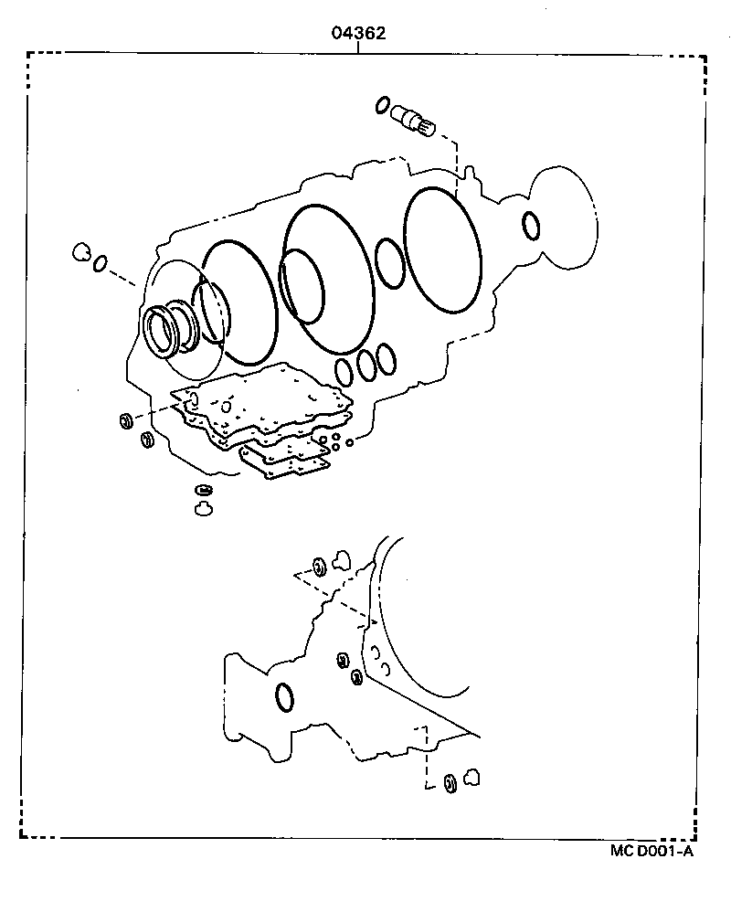  4 RUNNER TRUCK |  TRANSFER ASSEMBLY GASKET KIT