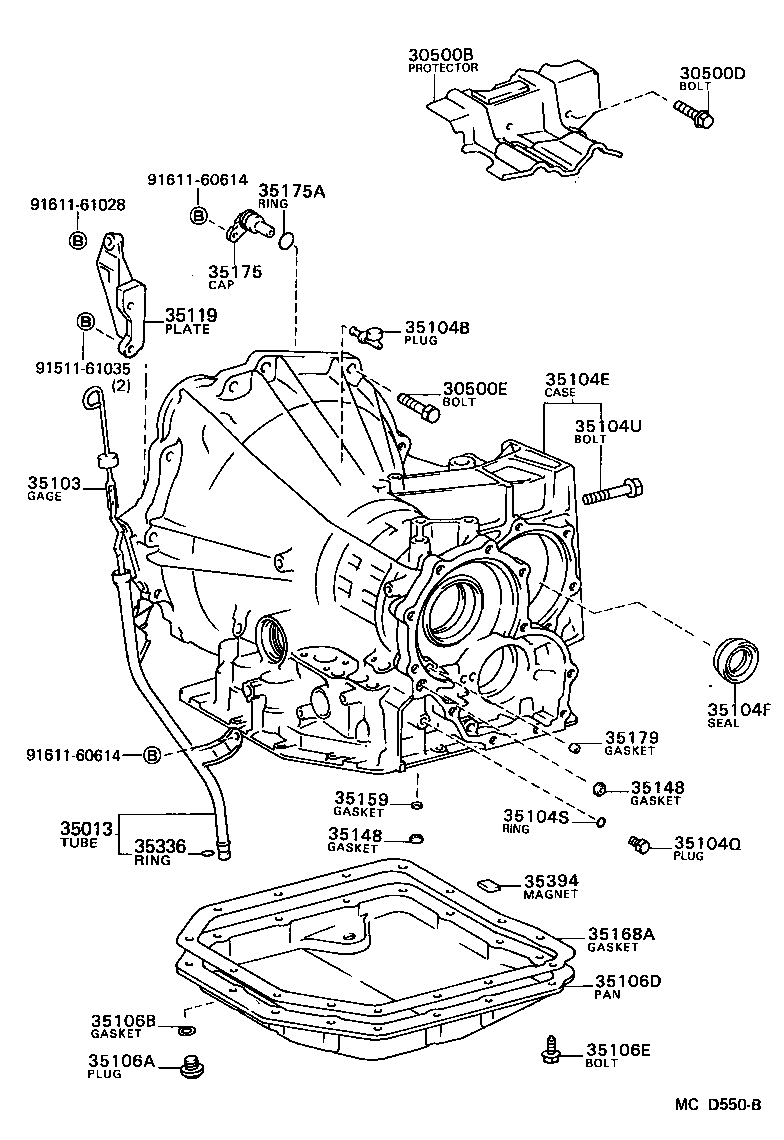  CAMRY |  TRANSMISSION CASE OIL PAN ATM