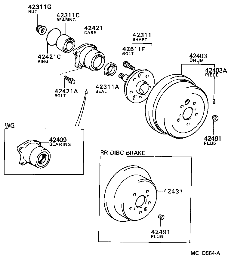  CAMRY |  REAR AXLE SHAFT HUB