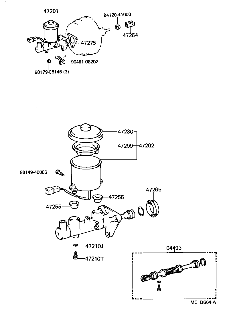  CAMRY |  BRAKE MASTER CYLINDER