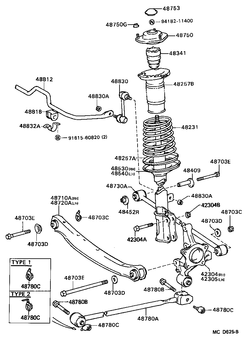  CAMRY |  REAR SPRING SHOCK ABSORBER