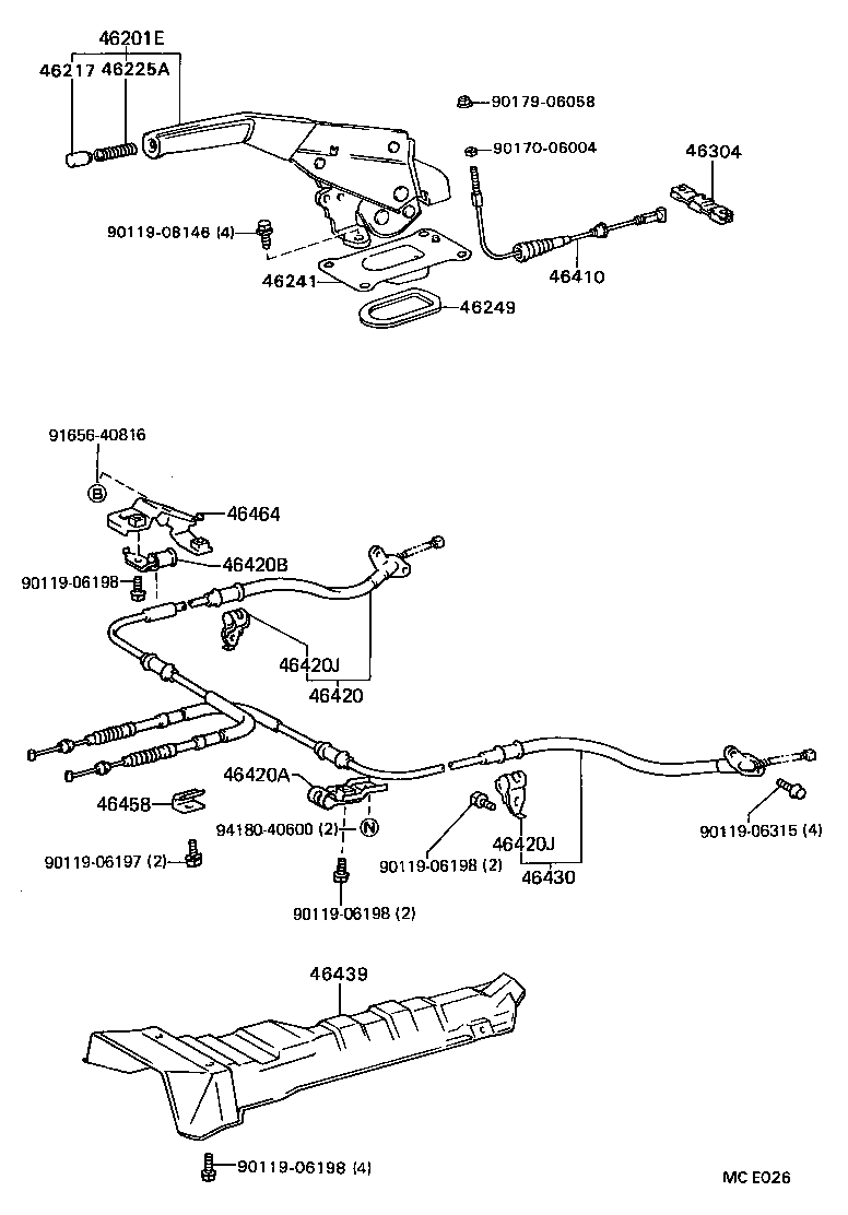  CAMRY |  PARKING BRAKE CABLE