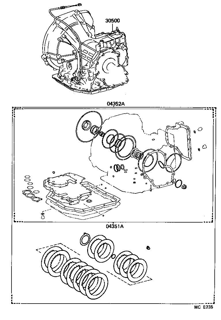  TERCEL |  TRANSAXLE OR TRANSMISSION ASSY GASKET KIT ATM