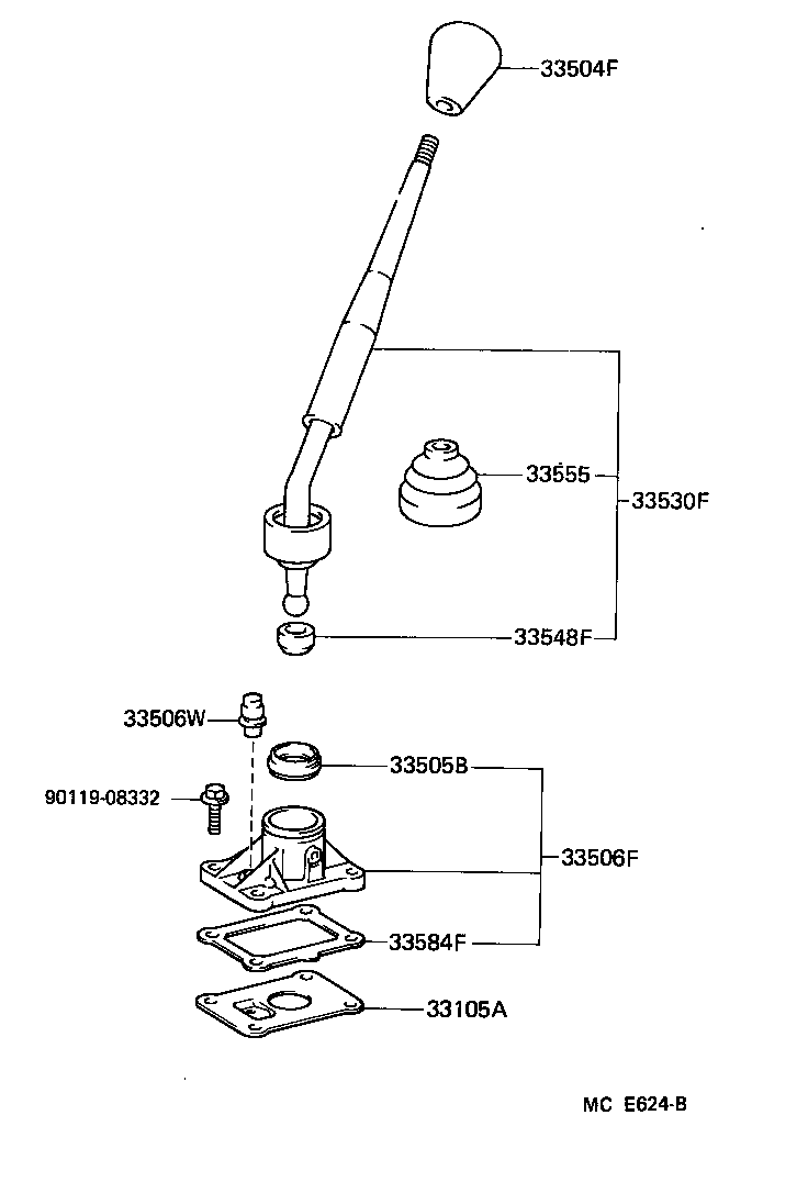 4 RUNNER TRUCK |  SHIFT LEVER RETAINER
