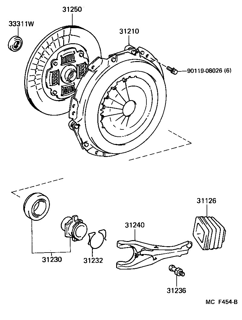  4 RUNNER TRUCK |  CLUTCH RELEASE FORK