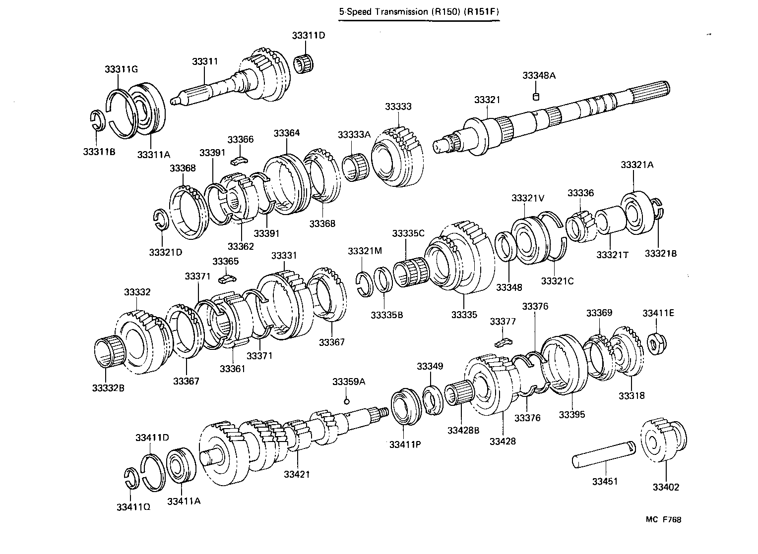  4 RUNNER TRUCK |  TRANSMISSION GEAR MTM