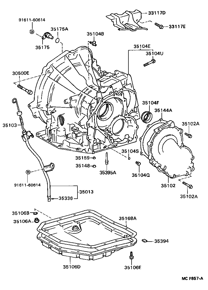  TERCEL |  TRANSMISSION CASE OIL PAN ATM