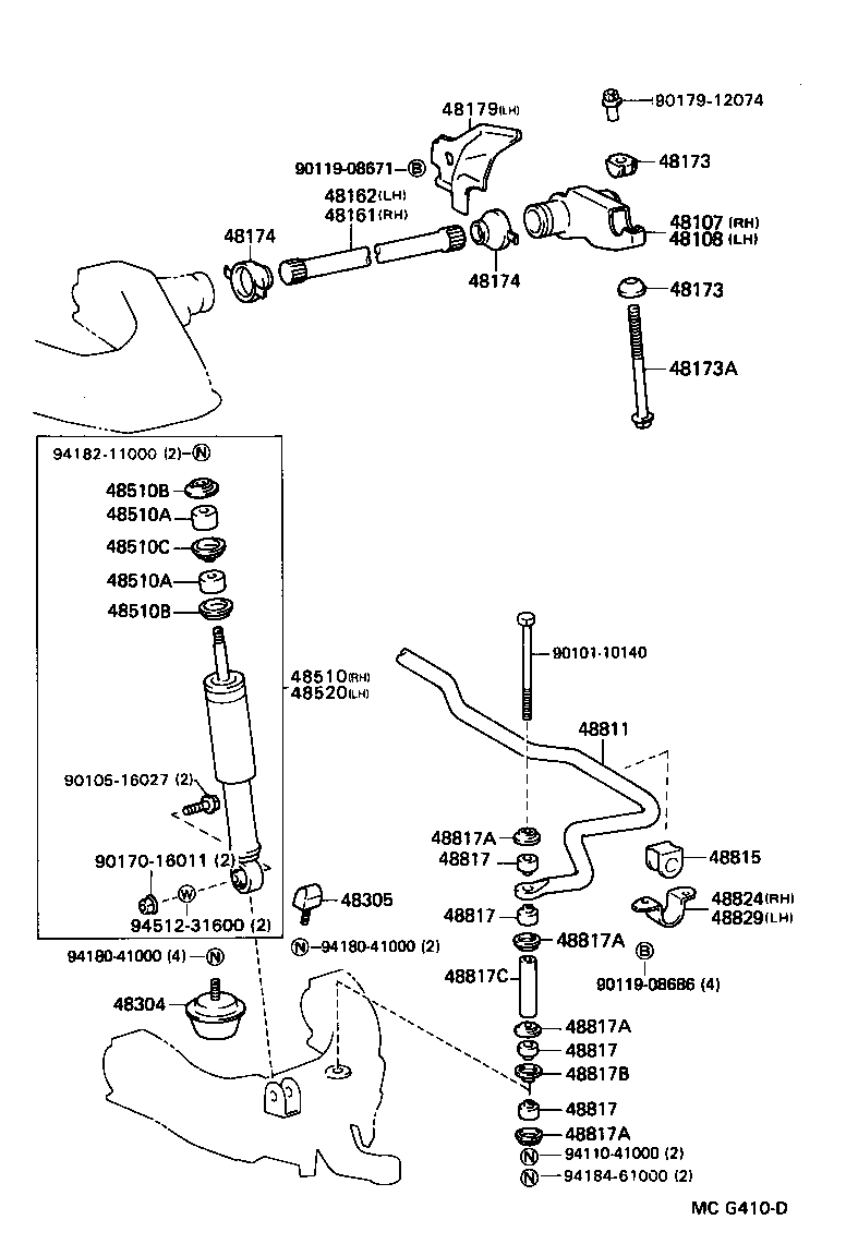 4 RUNNER TRUCK | FRONT SPRING SHOCK ABSORBER