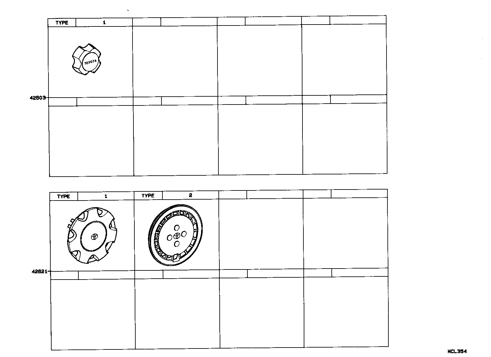  TERCEL |  DISC WHEEL WHEEL CAP
