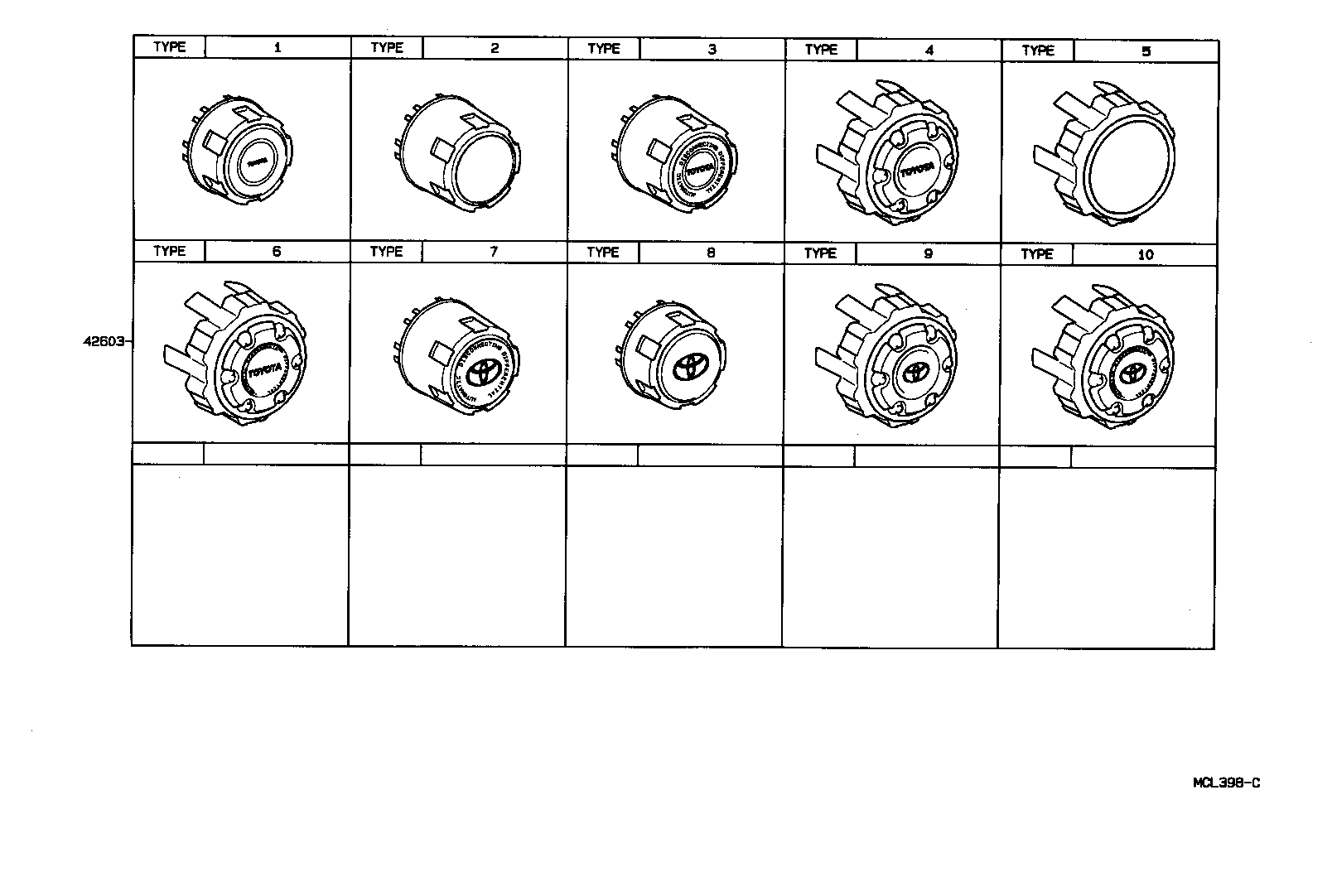  4 RUNNER TRUCK |  DISC WHEEL WHEEL CAP
