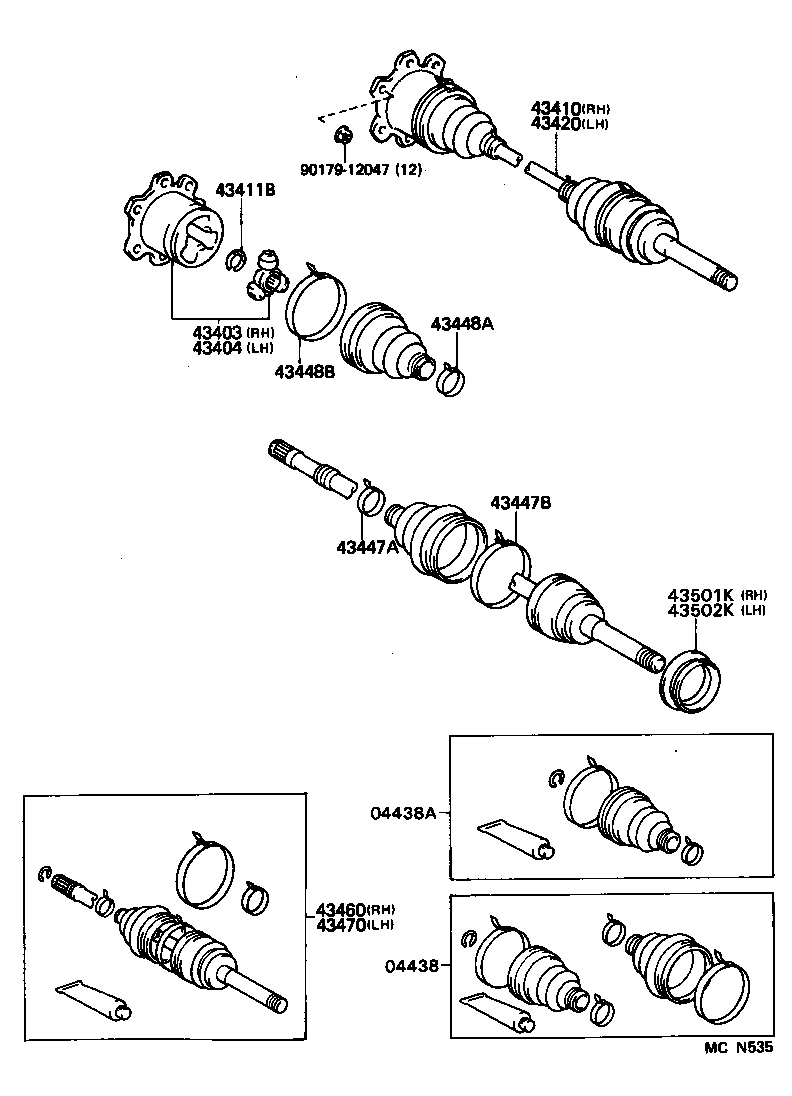  T100 |  FRONT DRIVE SHAFT