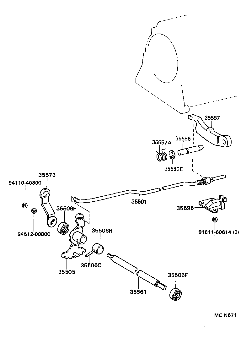  T100 |  THROTTLE LINK VALVE LEVER ATM