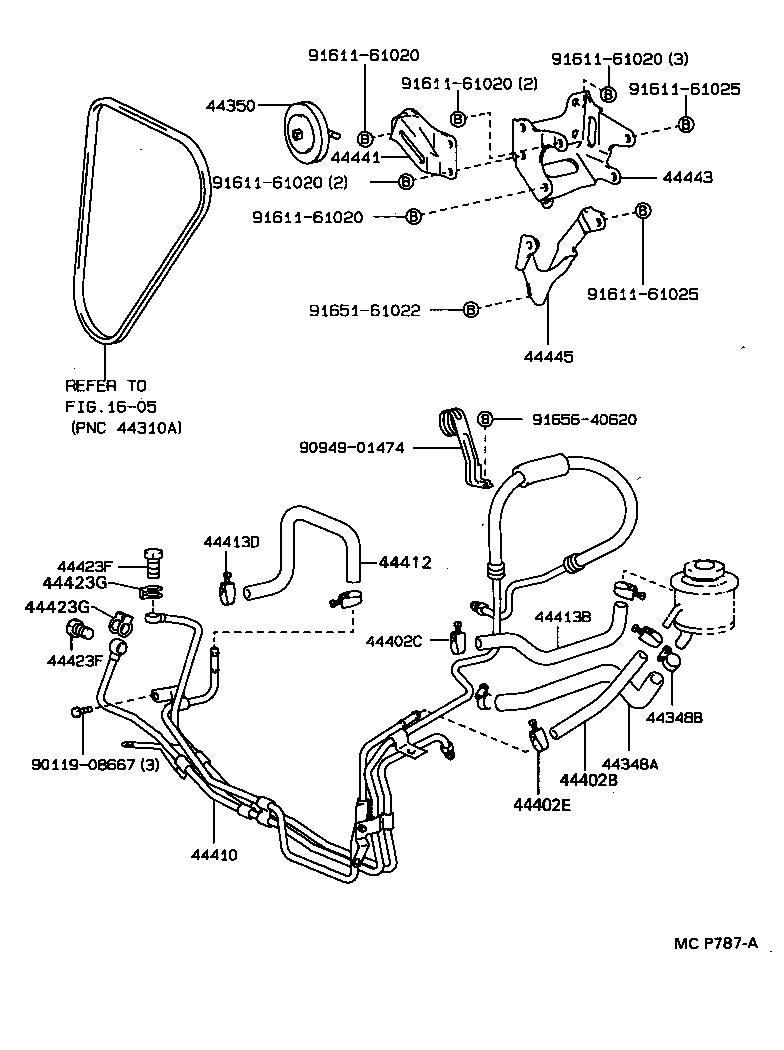  4 RUNNER TRUCK |  POWER STEERING TUBE