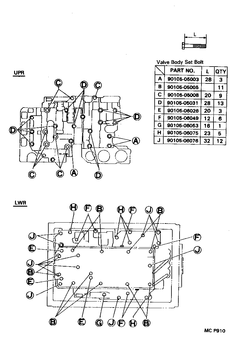  T100 |  VALVE BODY OIL STRAINER ATM