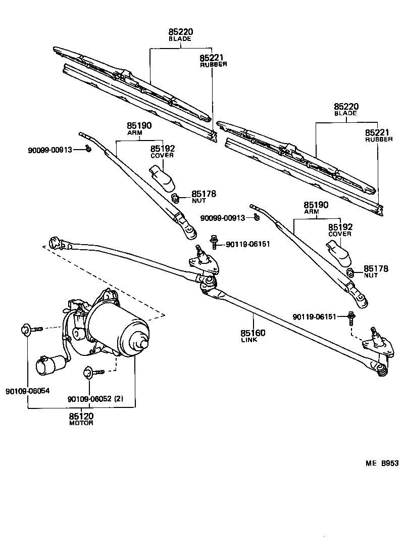  TERCEL |  WINDSHIELD WIPER