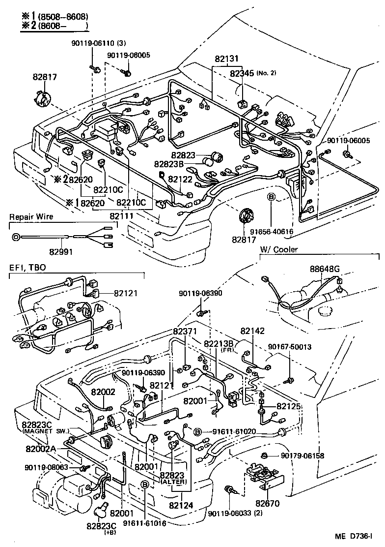  4 RUNNER TRUCK |  WIRING CLAMP