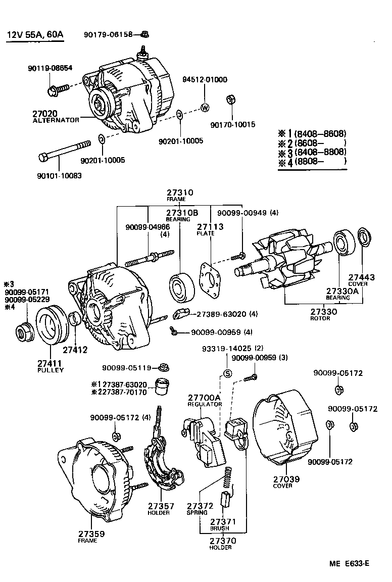  4 RUNNER TRUCK |  ALTERNATOR