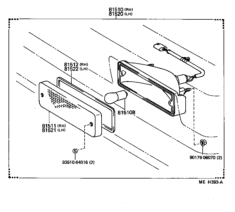  CAMRY |  FRONT TURN SIGNAL LAMP