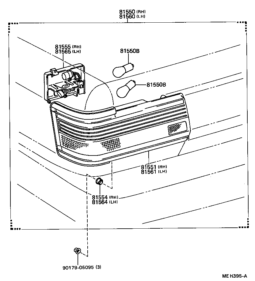  CAMRY |  REAR COMBINATION LAMP