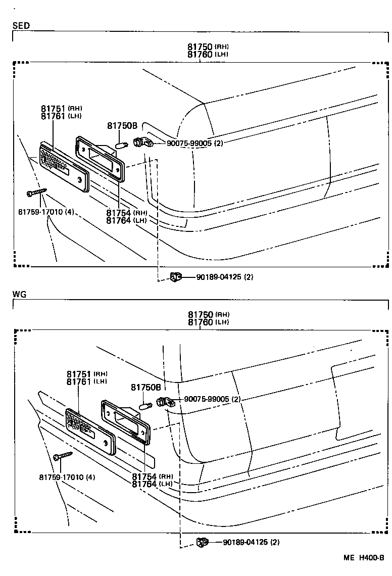  CAMRY |  REAR SIDE MARKER LAMP