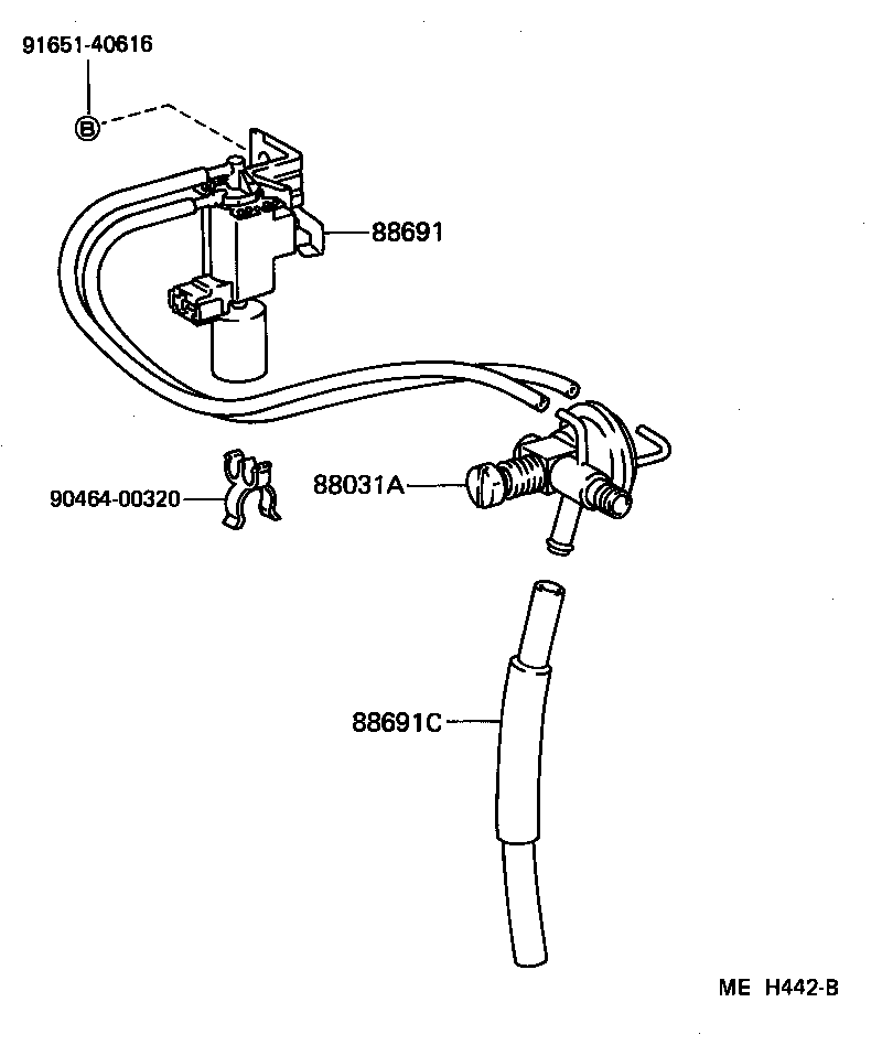  CAMRY |  HEATING AIR CONDITIONING VACUUM PIPING
