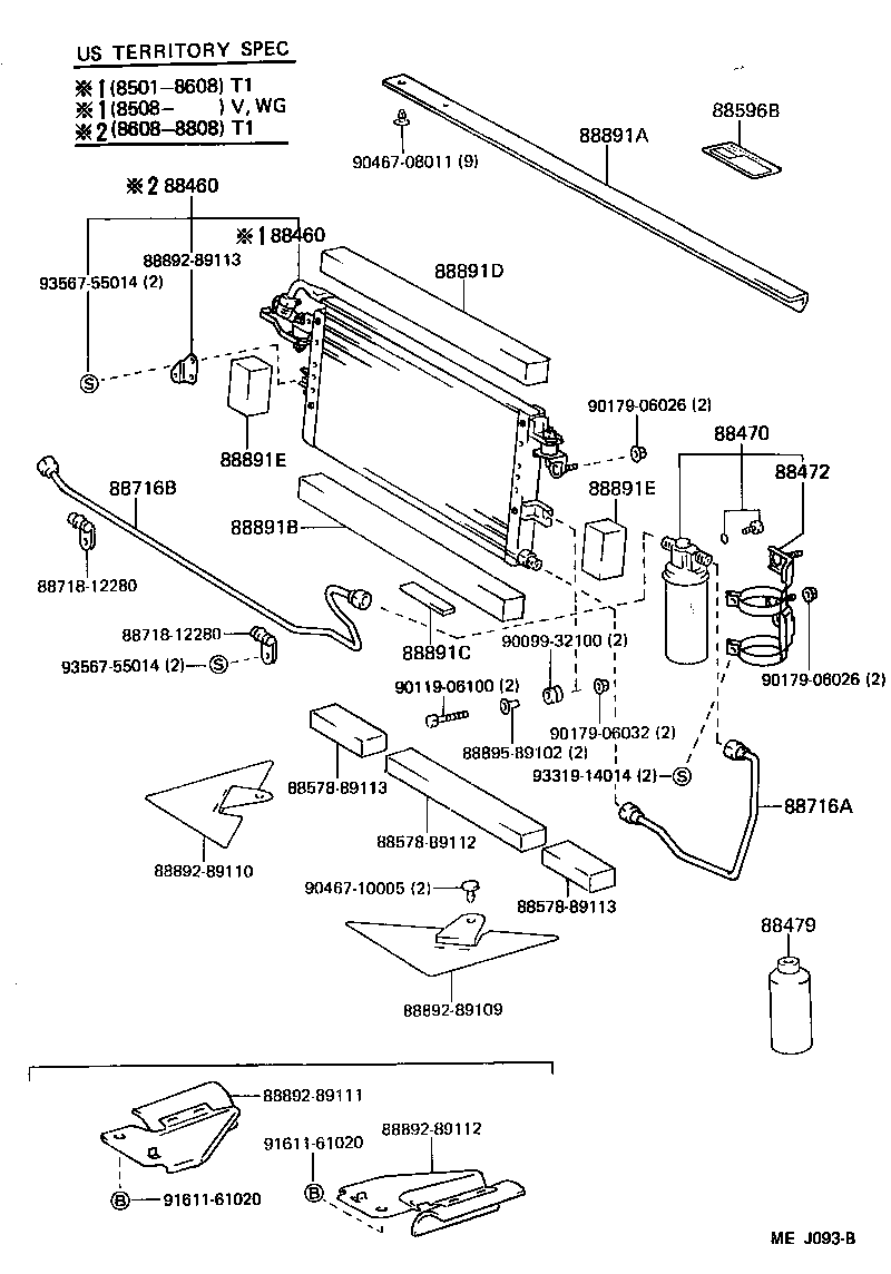  4 RUNNER TRUCK |  HEATING AIR CONDITIONING COOLER PIPING
