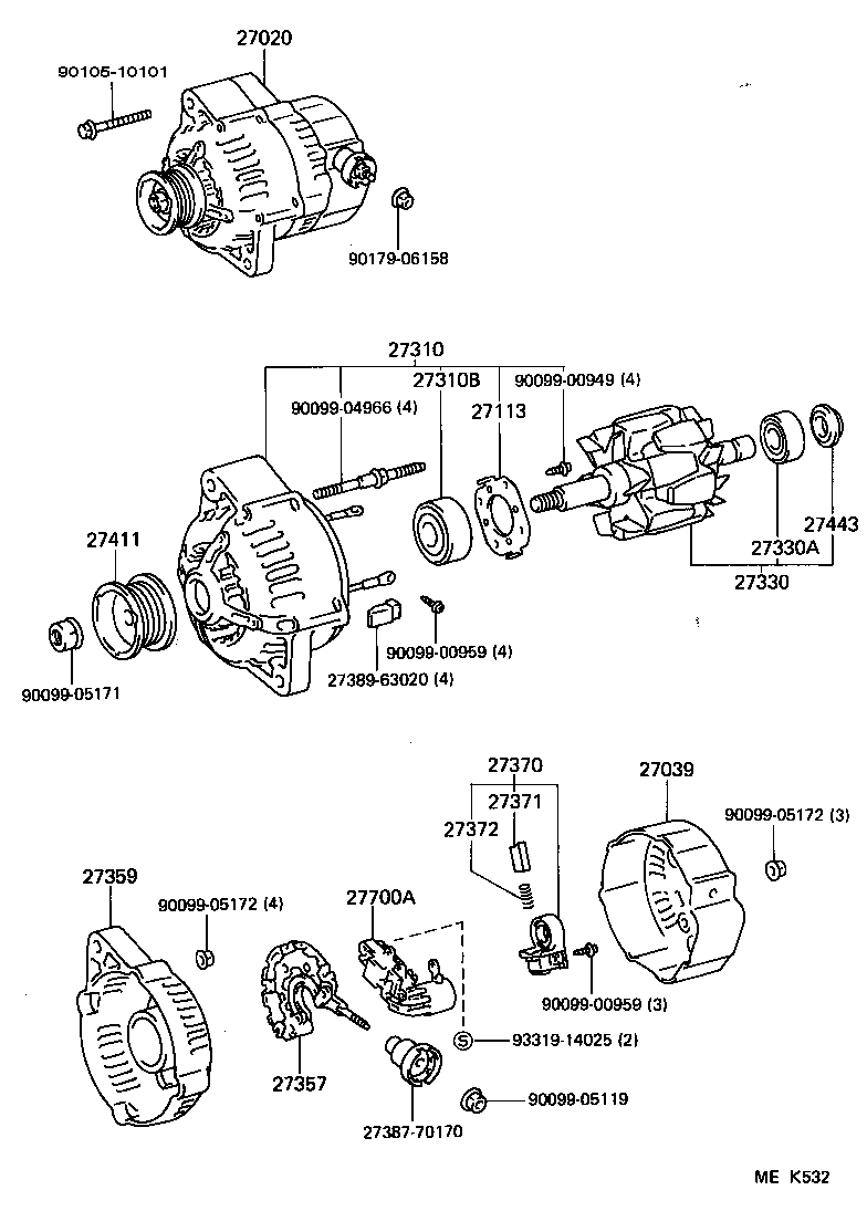  4 RUNNER TRUCK |  ALTERNATOR