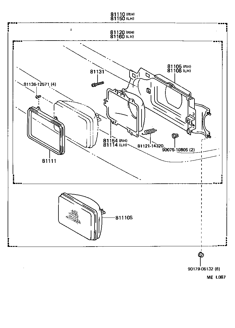  TERCEL |  HEADLAMP