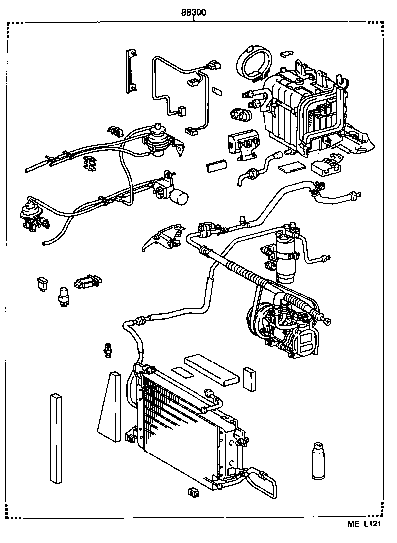  TERCEL |  HEATING AIR CONDITIONING SET