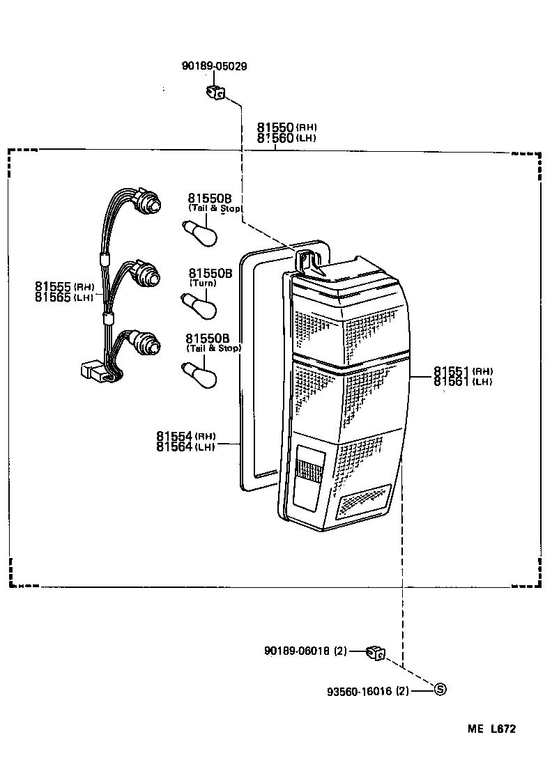  VAN |  REAR COMBINATION LAMP