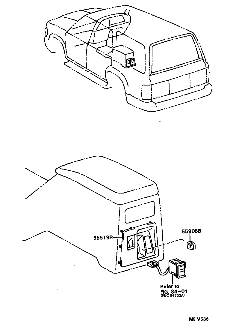  4 RUNNER TRUCK |  HEATING AIR CONDITIONING CONTROL AIR DUCT
