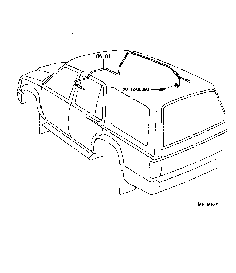  4 RUNNER TRUCK |  ANTENNA