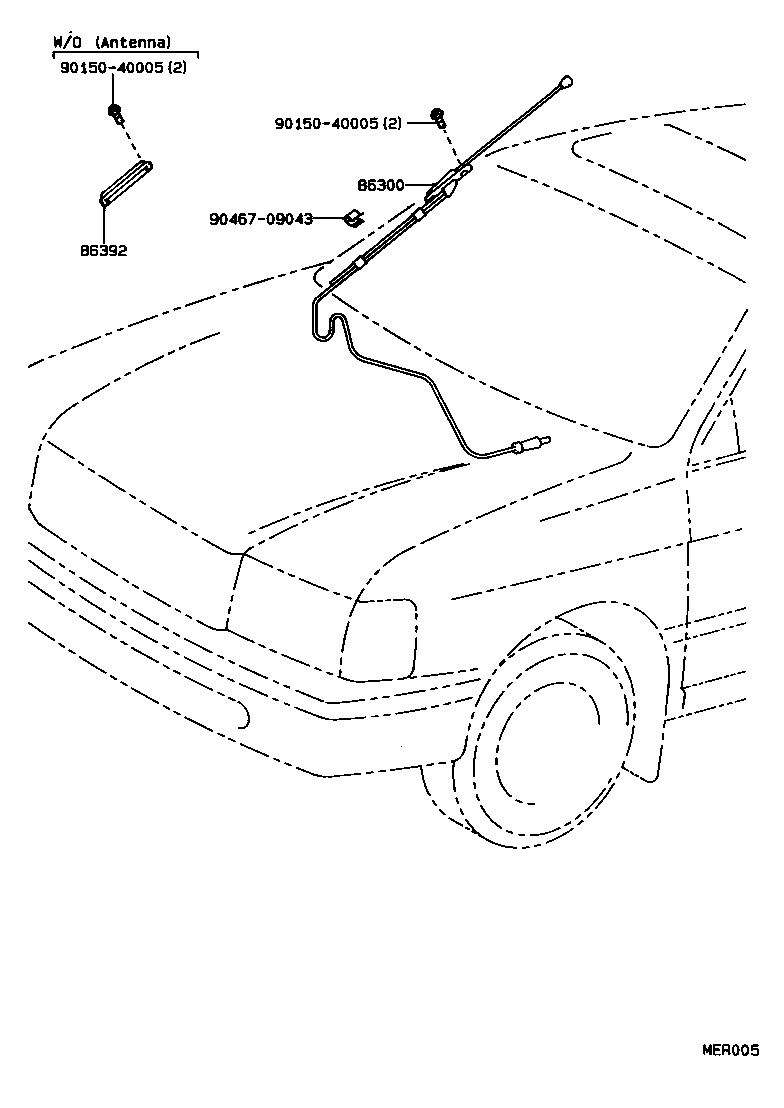  TERCEL |  ANTENNA