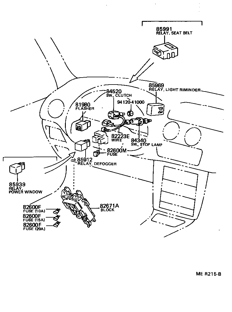  TERCEL |  SWITCH RELAY COMPUTER