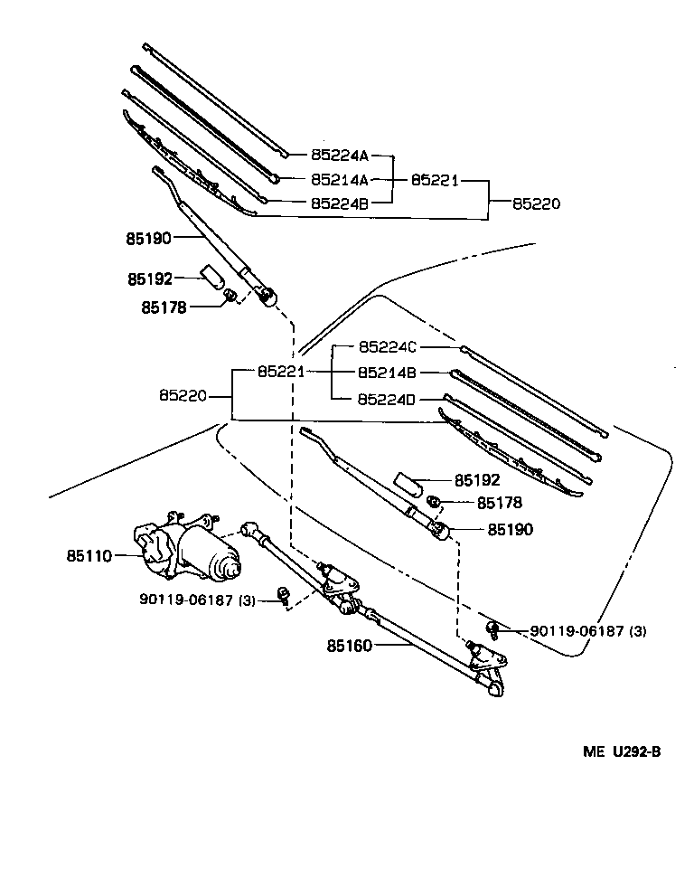  T100 |  WINDSHIELD WIPER