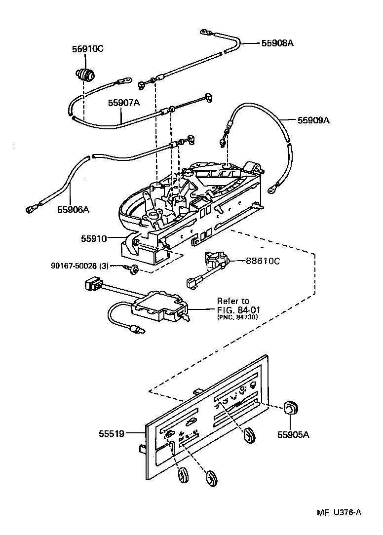  T100 |  HEATING AIR CONDITIONING CONTROL AIR DUCT